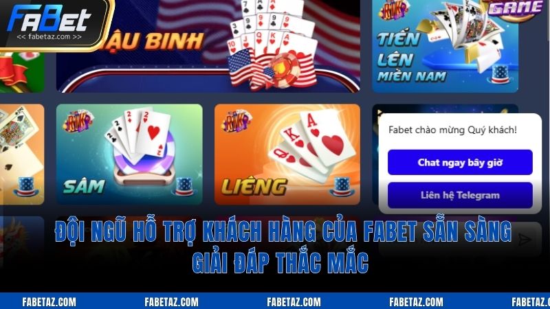 Đội ngũ hỗ trợ khách hàng của Fabet sẵn sàng giải đáp thắc mắc