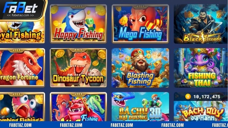 Liệt kê 3 game bắn cá Fabet hút khách nhất 2025